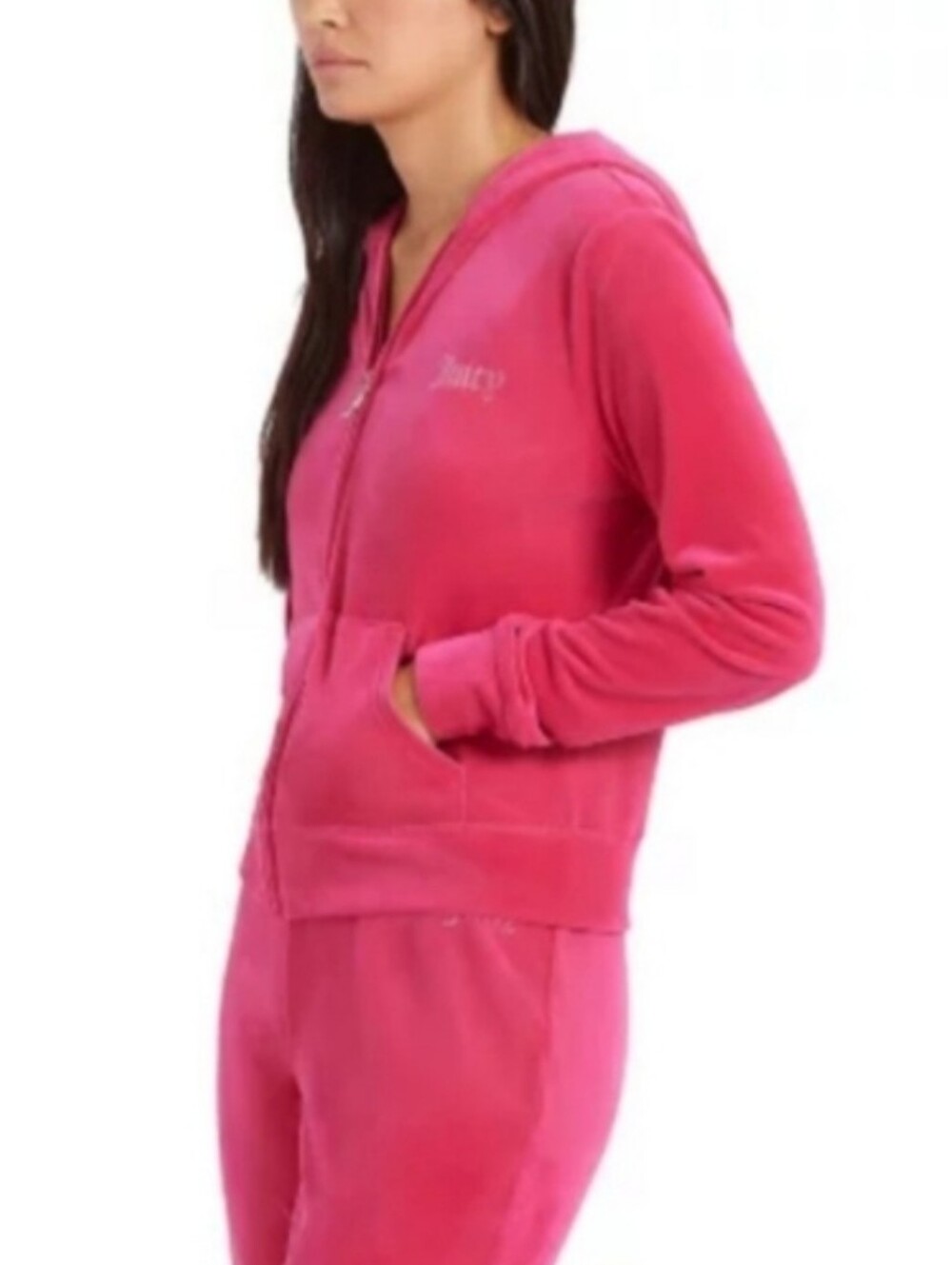 Juicy Couture Pink Velour Hoodie & Track Pants Set XS, S, L